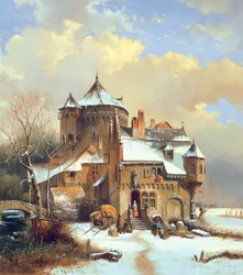 Niederländische Winterszene